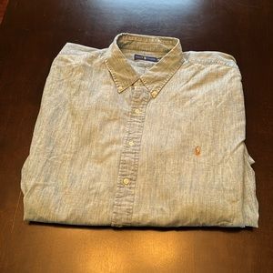 Ralph Lauren Long Sleeve Button Down in 3XL, Men’s Big & Tall Dress Shirt